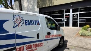 Appliance Repair in Vancouver, WA – OEM Parts, Fast Service, Trusted Work 3 EasyFix van at Marcone Appliance Parts in Vancouver WA