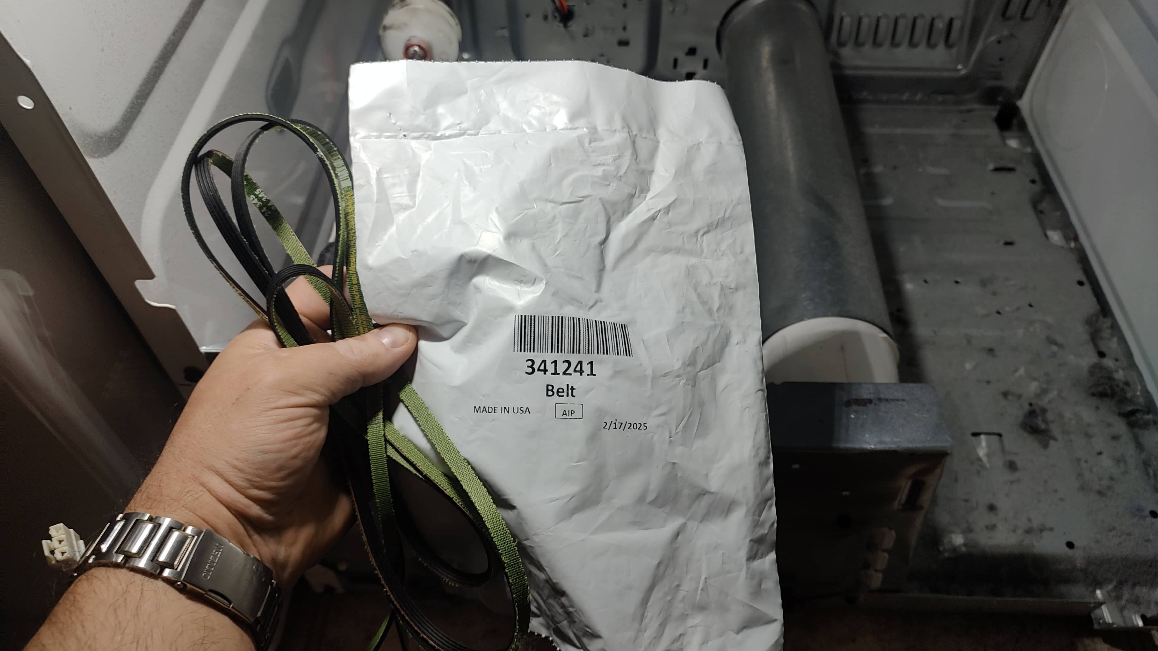 OEM Made in USA belt for GE dryer repair in Vancouver WA
