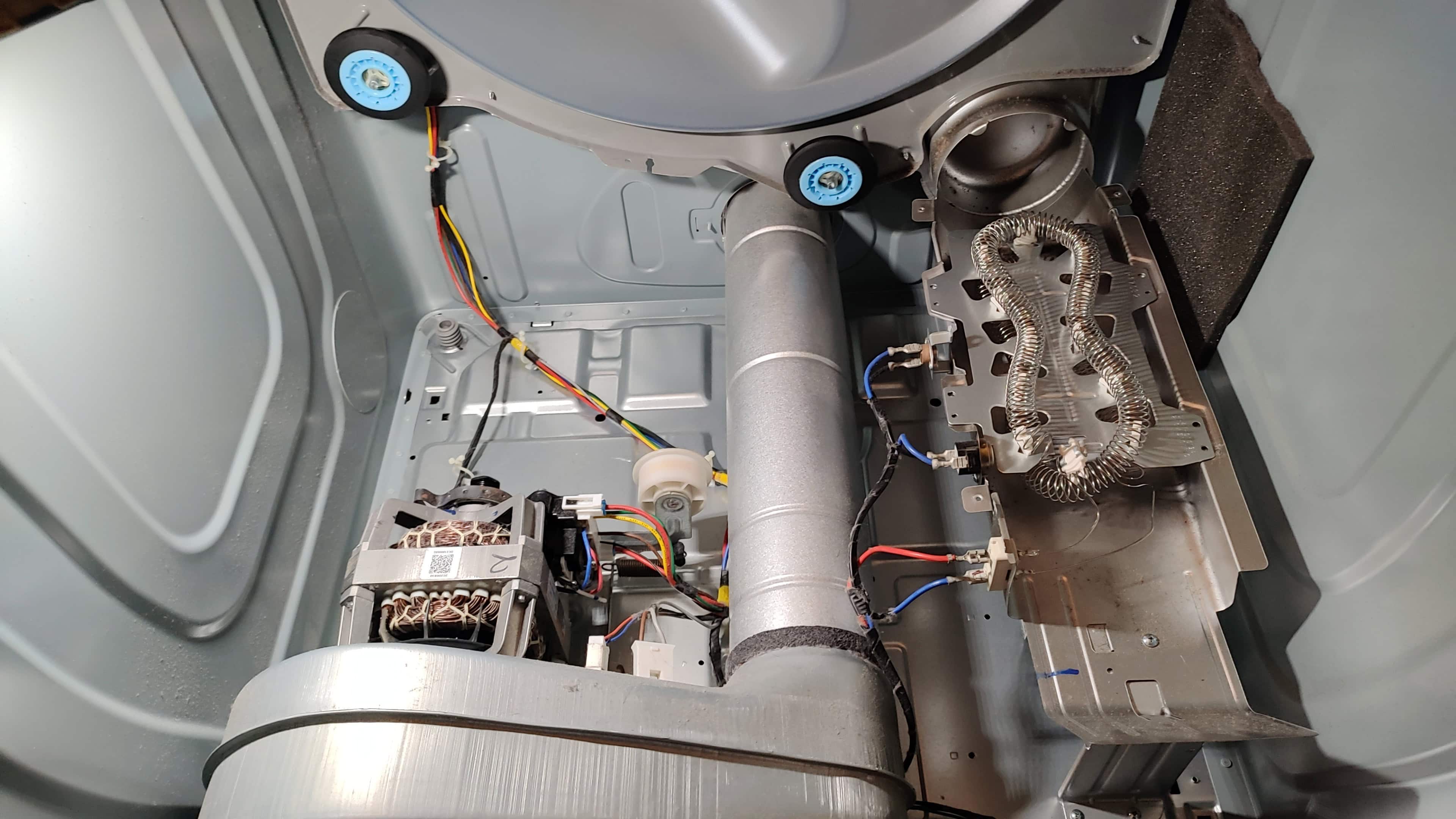 Samsung dryer new OEM heating element installed during repair