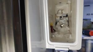 Samsung ice maker repair before cleanup in Vancouver WA