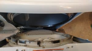 ge-dryer-front-panel-open-inside-drum-access-tigard