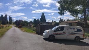 Ridgefield WA house EasyFix service van arrival