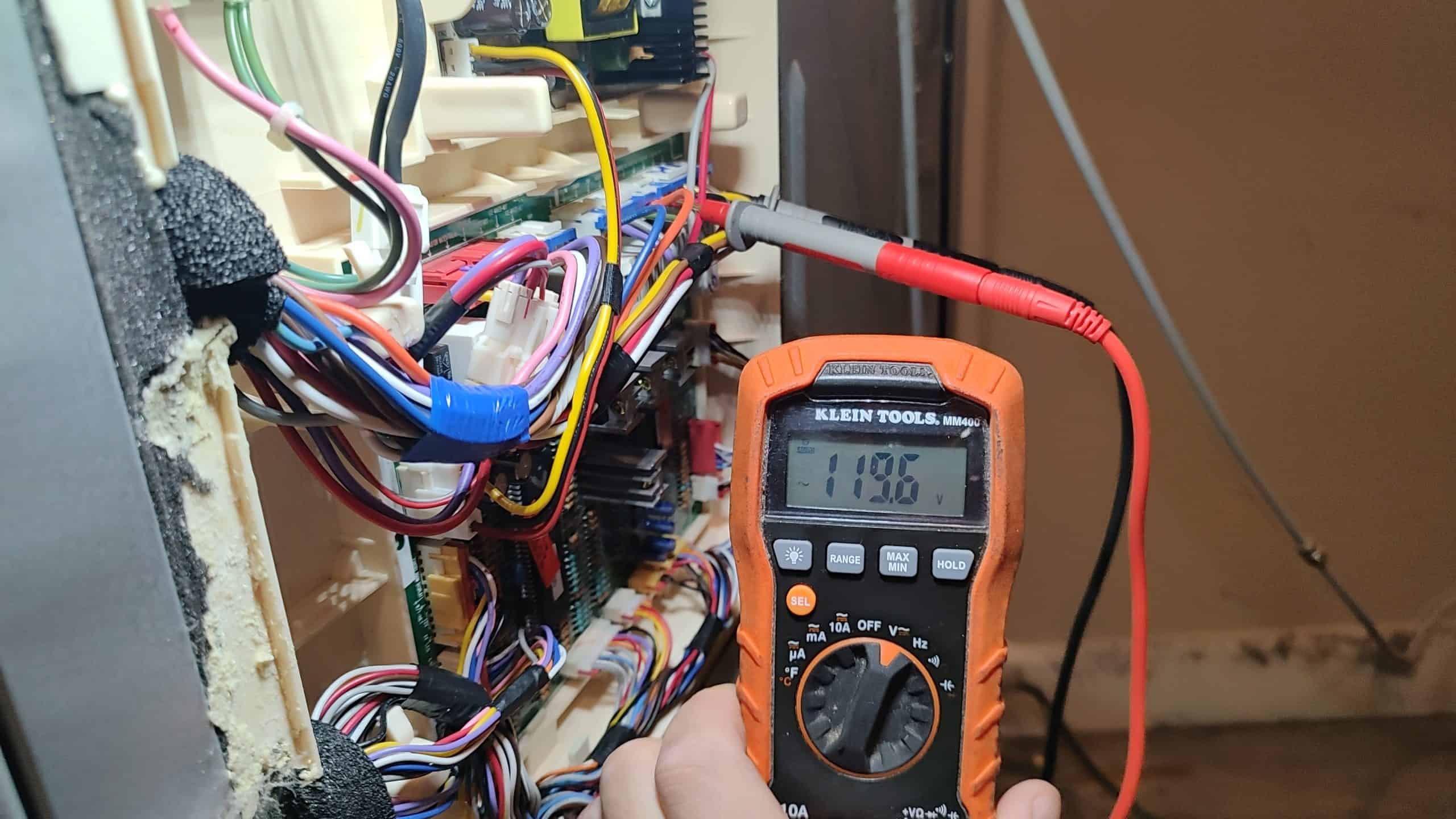 Samsung LG refrigerator control board voltage test