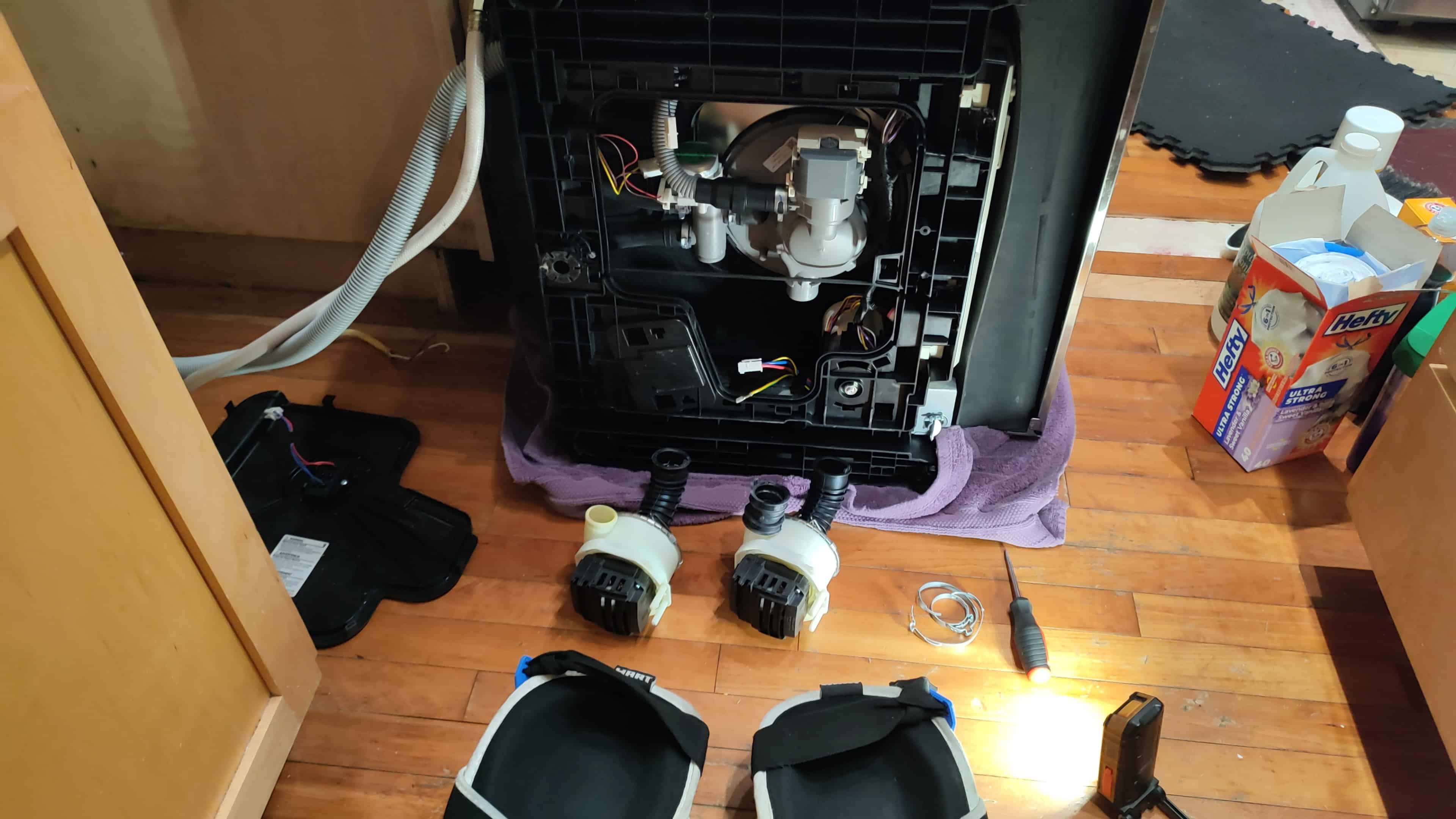Bosch dishwasher opened for diagnosis and repair Battle Ground WA