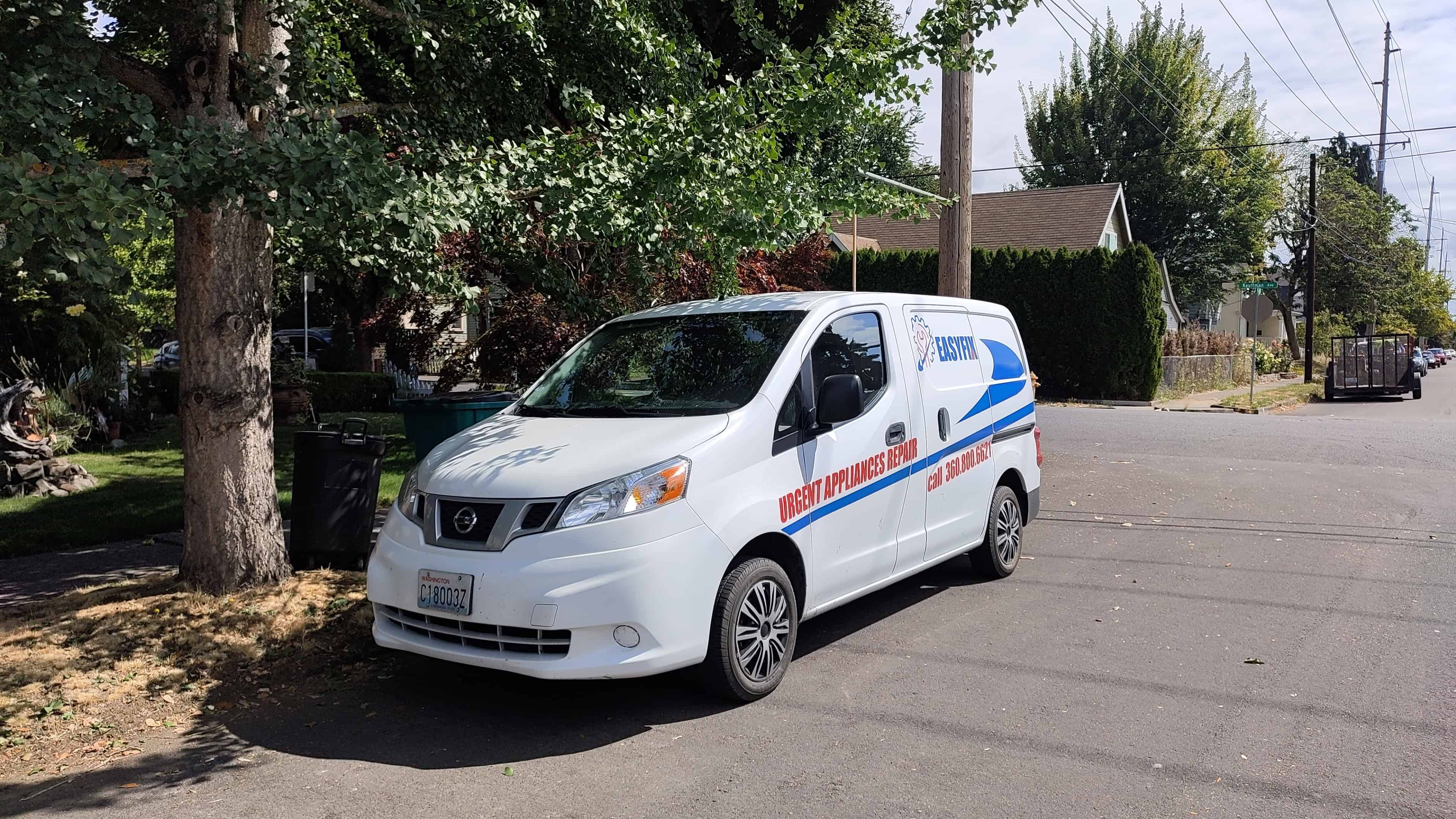 EasyFix service van in Vancouver WA