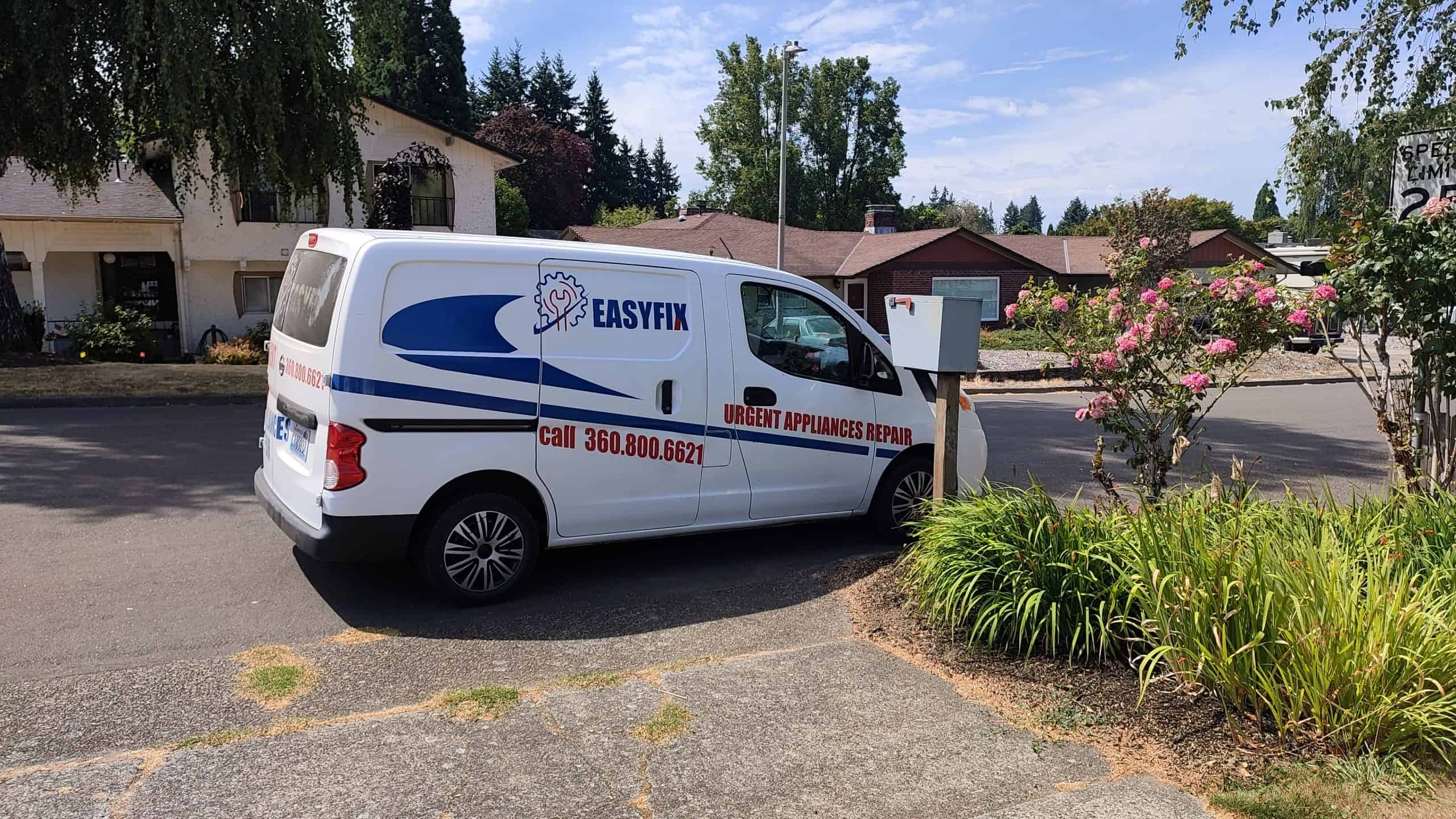 EasyFix service van - Frigidaire appliance repair Vancouver