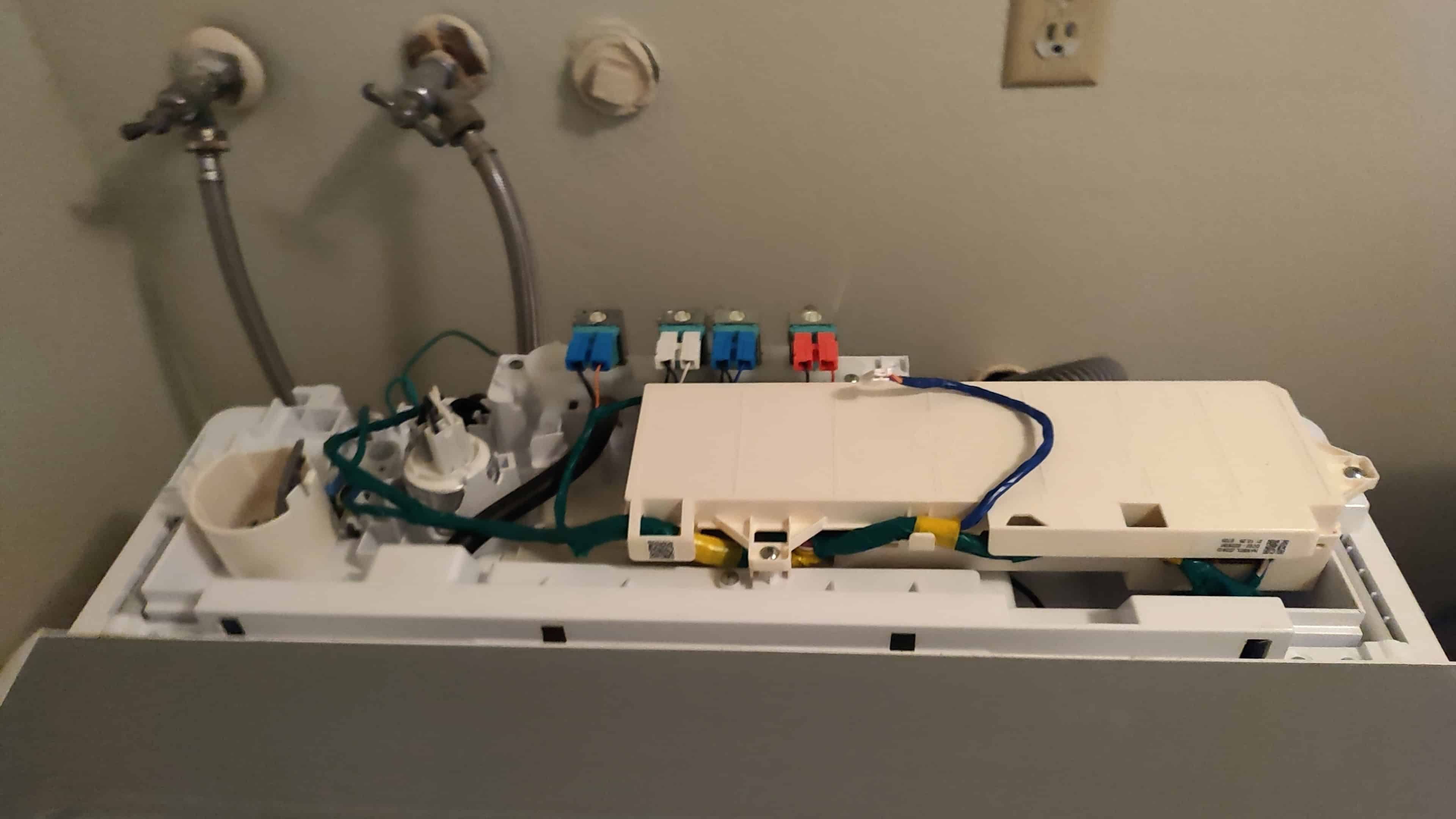 Samsung washer top panel access