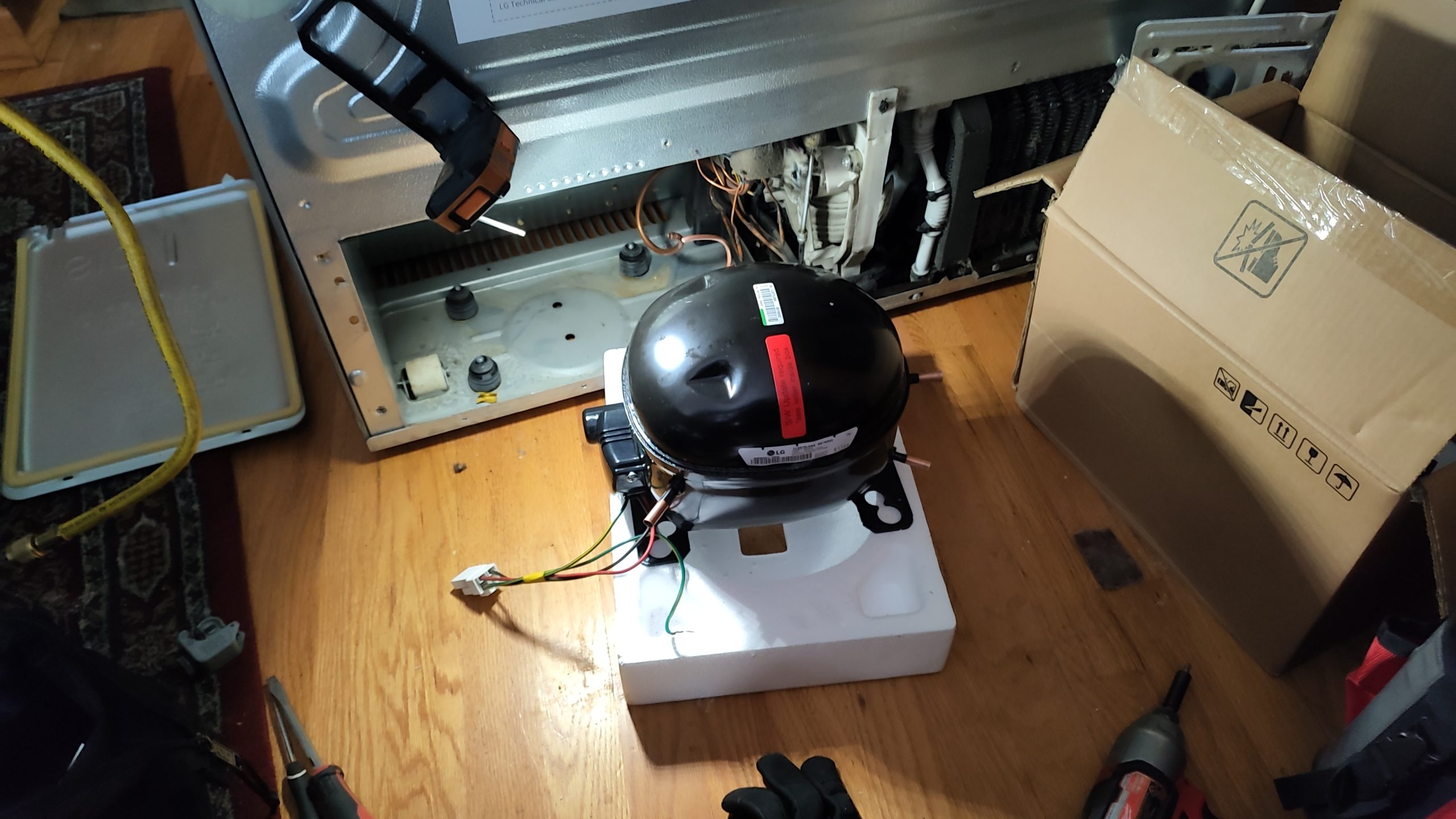 Kenmore refrigerator sealed system leak check in Vancouver WA