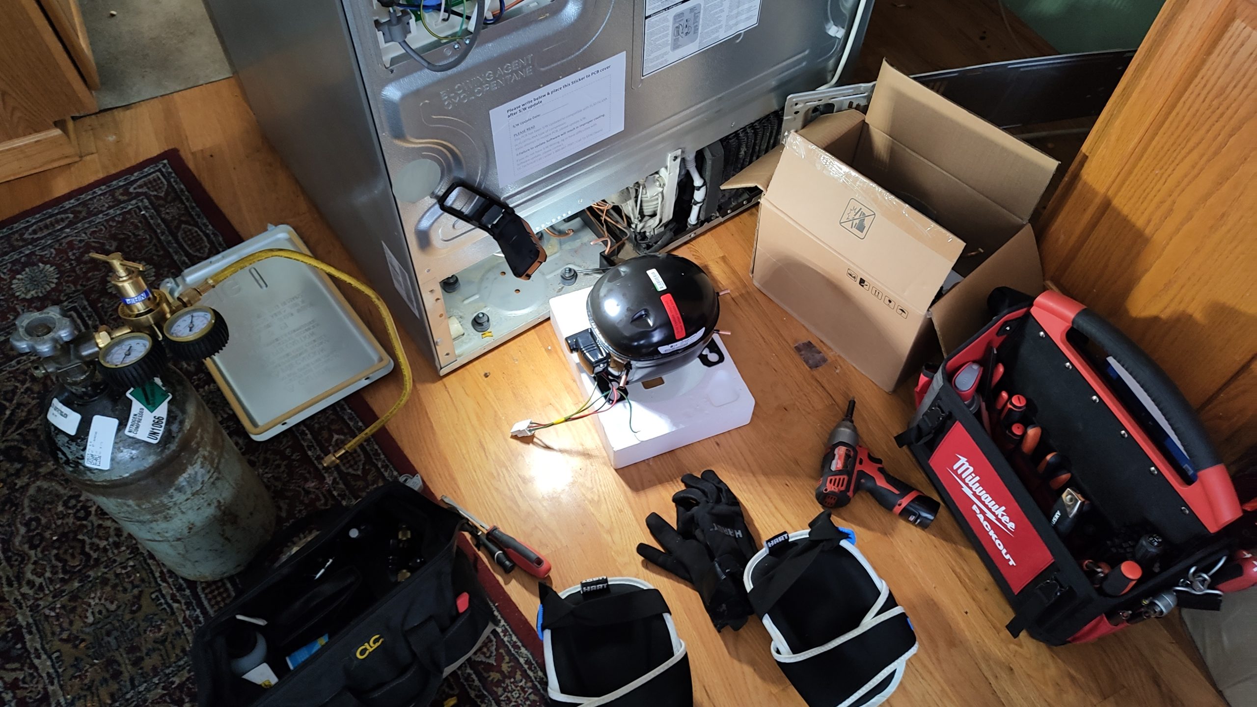 Kenmore refrigerator sealed system testing in Vancouver WA