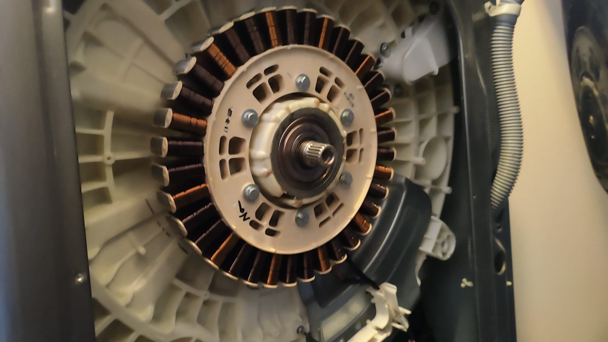 samsung-washer-new-motor-stator-installed