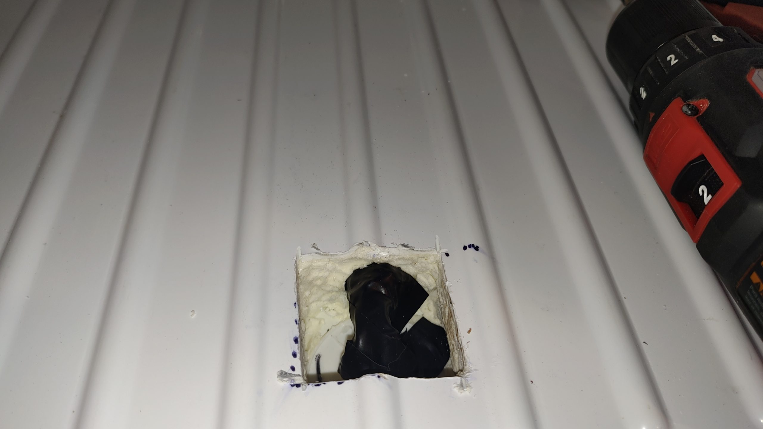 GE Refrigerator Completely Dead — A Power Wire Broke Inside the Cabinet 6 Hidden GE refrigerator connector re-insulated after wiring repair